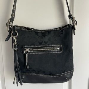 Coach black crossover bag
